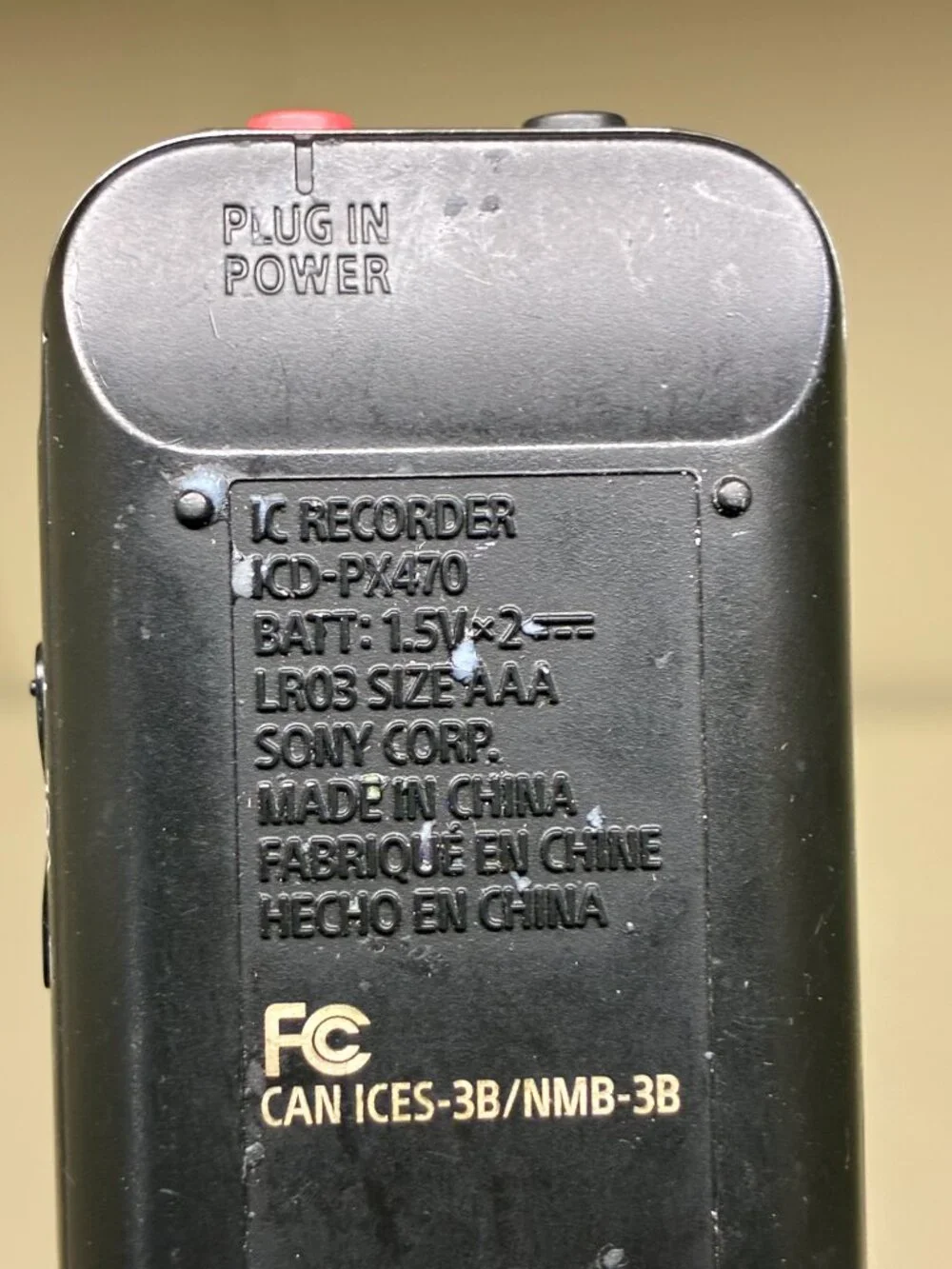 Sony ICD-PX470 Handheld Stereo Digital Voice Recorder 4GB USB microSD MP3